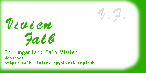 vivien falb business card